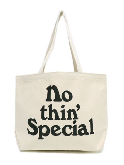 画像1: NOTHIN' SPECIAL LOGO TOTE NATURAL