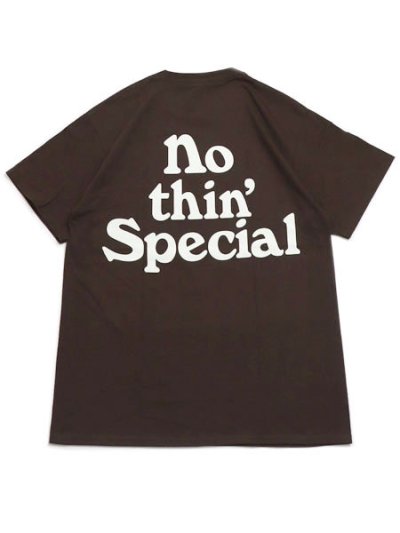 画像1: NOTHIN' SPECIAL LOGO TEE DARK BROWN