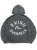 画像1: 【送料無料】EVISU HEAVY WEIGHT RIB PANEL HOODIE LIGTH GREY (1)