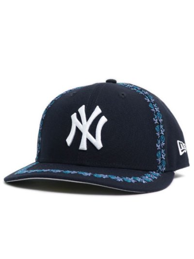 画像1: NEW ERA LP 59FIFTY ROSE EMBROIDERY YANKEES NAVY