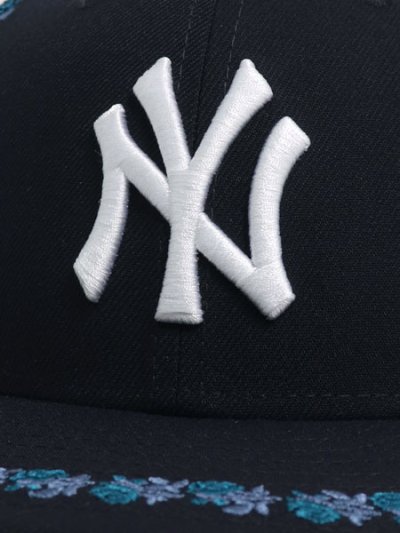 画像6: NEW ERA LP 59FIFTY ROSE EMBROIDERY YANKEES NAVY