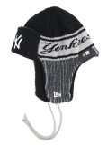 NEW ERA KNIT TRAPPER YANKEES BLACK