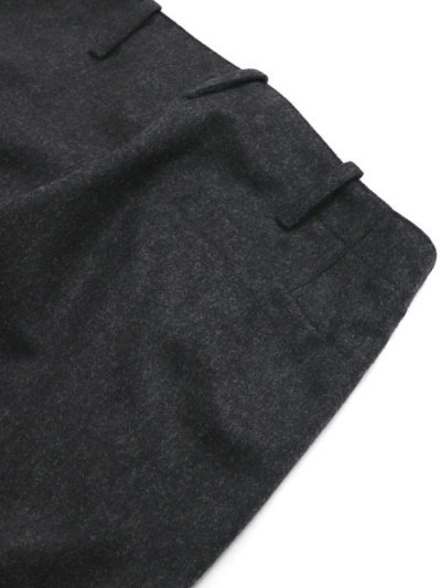 画像6: 【送料無料】Ten-c WOOL FLANNEL CARGO TROUSERS BLACK WIDOW