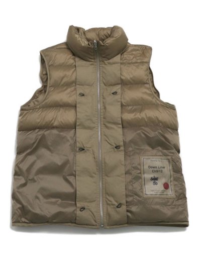 画像1: 【送料無料】Ten-c DOWN LINER VEST TAUPE