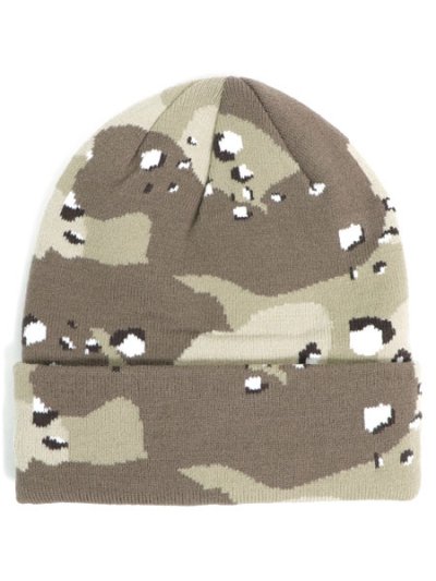 画像2: NEW ERA BASIC CUFF KNIT PATTERN CAMO MLT