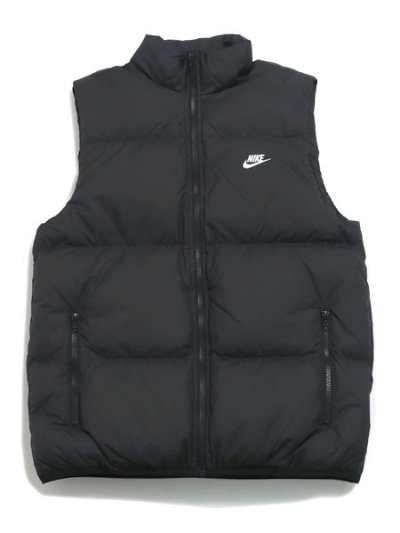 画像1: 【送料無料】NIKE TF CLUB PUFFER VEST 65-BLACK/WHITE