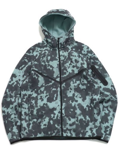画像1: 【送料無料】NIKE TECH FLEECE WR FZ JKT CAMO-CANNON/BLK