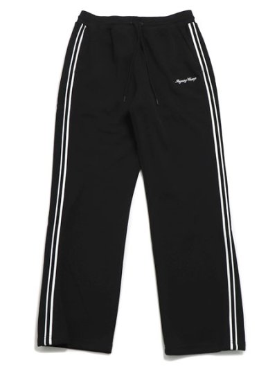 画像1: 【送料無料】REIGNING CHAMP POLY PIQUE CAMPO STANDARD TRACK PANT BLACK