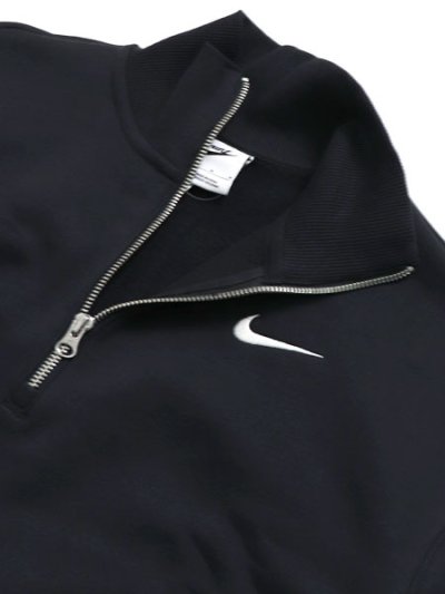 画像4: NIKE WMNS NSW PHNX FLC QZ CROP-BLACK/SAIL