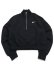 画像1: NIKE WMNS NSW PHNX FLC QZ CROP-BLACK/SAIL (1)