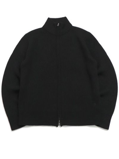 画像1: 【送料無料】REIGNING CHAMP MERINO RIB VINNIE TRACK JACKET BLACK