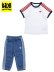 画像1: 【KIDS】ADIDAS KIDS DENIM TEE SET-MIDIUM BLUE DENIM (1)