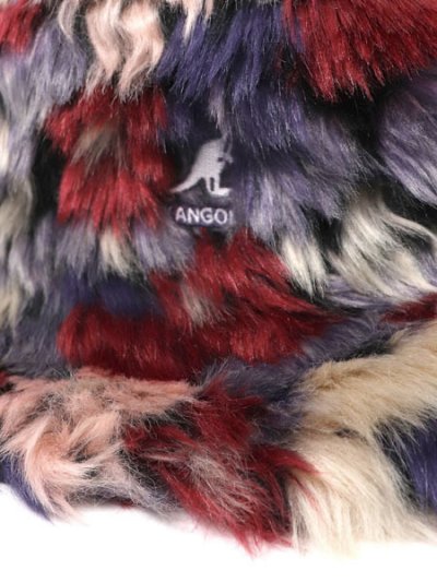 画像5: 【送料無料】KANGOL FAUX FUR BUCKET-PURPLE MUL CM FLOWER