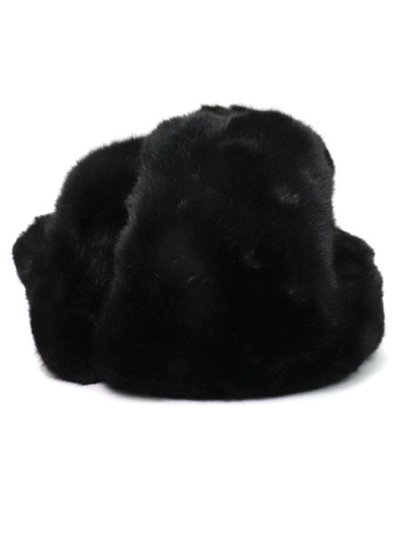 画像5: 【送料無料】KANGOL BLACK FAUX FUR TRAPPER