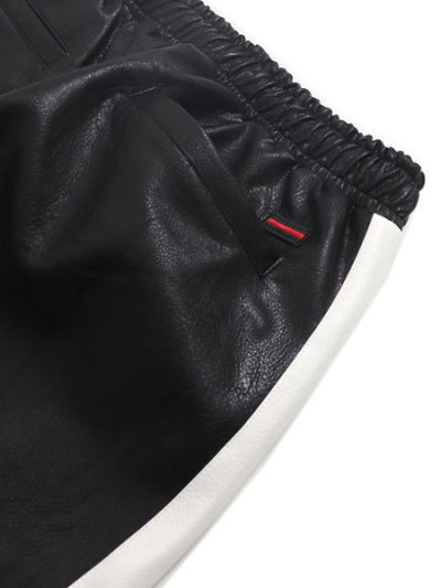 画像4: 【送料無料】FUBU FAUX LEATHER TRACK PANTS WHITE