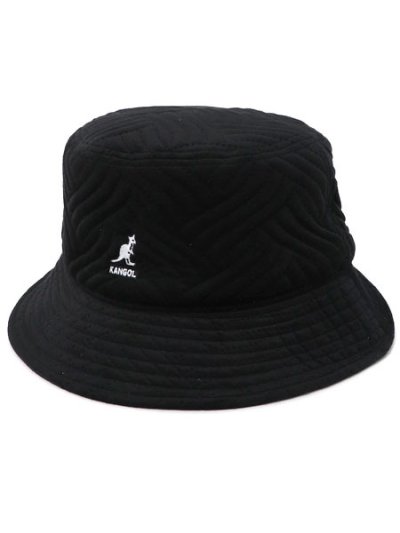 画像3: KANGOL PLUSH WAVE PUFF BUCKET BLACK