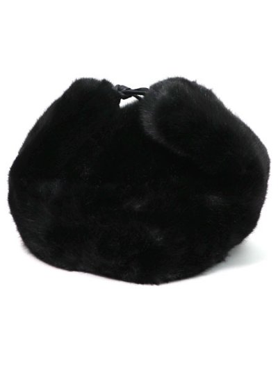 画像6: 【送料無料】KANGOL BLACK FAUX FUR TRAPPER