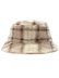 画像2: 【送料無料】KANGOL FAUX FUR BUCKET-BEIGE MULTI PLAID (2)
