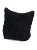 KANGOL FAUX FUR POINTED BEANIE BLACK