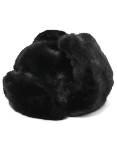 画像3: 【送料無料】KANGOL BLACK FAUX FUR TRAPPER