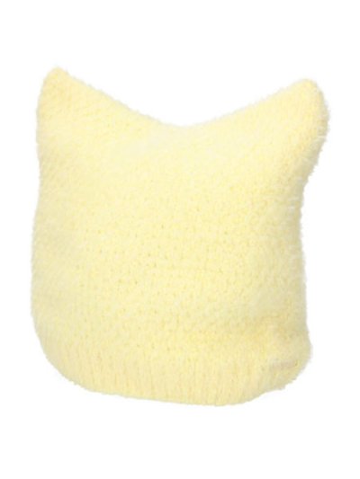 画像1: KANGOL FAUX FUR POINTED BEANIE BUTTER CHIFFON