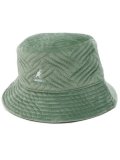 KANGOL PLUSH WAVE PUFF BUCKET SAGE GREEN