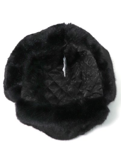 画像7: 【送料無料】KANGOL BLACK FAUX FUR TRAPPER