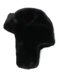【送料無料】KANGOL BLACK FAUX FUR TRAPPER