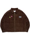 【送料無料】WHIMSY SOCKS CORDUROY SHIRT JACKET BROWN