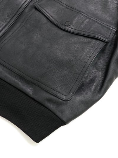 画像4: 【送料無料】EXPANSION SKYBORN A-2 LEATHER JACKET BLACK