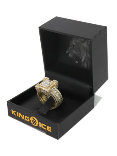 画像3: 【送料無料】KING ICE PLATFORM GOLD VERMEIL RING