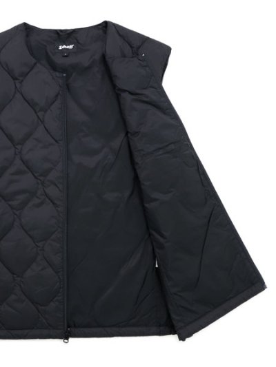 画像6: 【送料無料】SCHOTT TAION INNER DOWN VEST BLACK