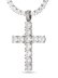 画像2: 【送料無料】KING ICE TENNIS CROSS 2.2" NECKLACE WHITE GOLD (2)