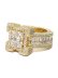 画像1: 【送料無料】KING ICE PLATFORM GOLD VERMEIL RING (1)