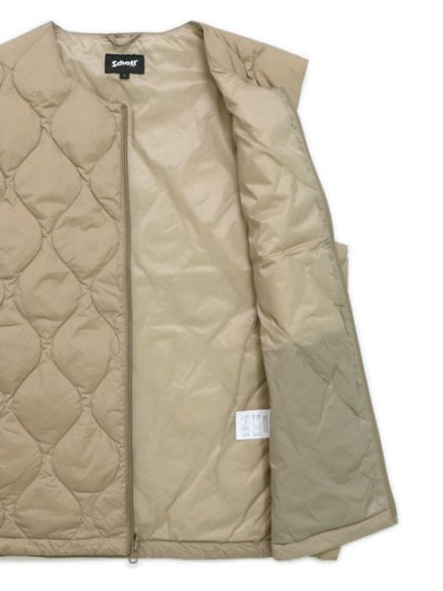 画像6: 【送料無料】SCHOTT TAION INNER DOWN VEST BEIGE