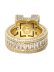 画像2: 【送料無料】KING ICE PLATFORM GOLD VERMEIL RING (2)