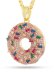 画像2: 【送料無料】KING ICE PINK DONUT 2.2" NECKLACE (2)