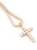 画像1: 【送料無料】KING ICE TENNIS CROSS 2.2" NECKLACE (1)