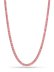画像1: 【送料無料】KING ICE PINK TENNIS CHAIN 18" ROSE GOLD GD PLATED (1)