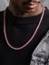 画像3: 【送料無料】KING ICE PINK TENNIS CHAIN 18" ROSE GOLD GD PLATED (3)