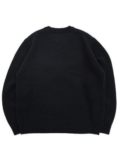画像2: 【送料無料】SCHOTT CROSS BONE KNIT BLACK