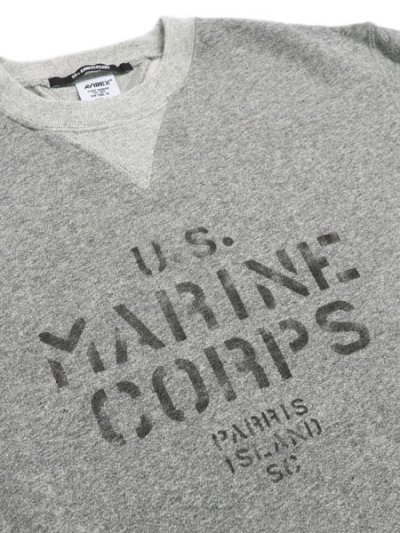 画像3: 【送料無料】AVIREX VINTAGE CREW SWEAT GREY