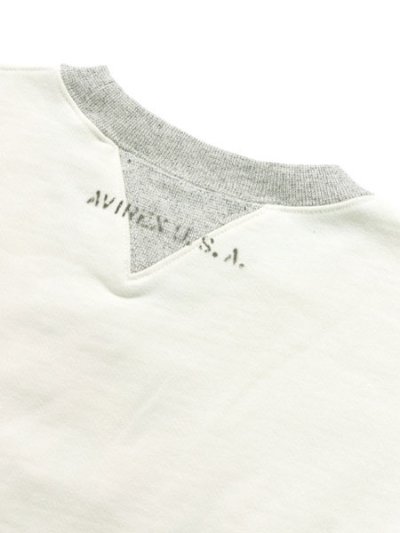 画像4: 【送料無料】AVIREX VINTAGE CREW SWEAT OFF WHITE