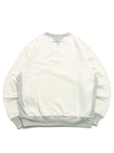 画像2: 【送料無料】AVIREX VINTAGE CREW SWEAT OFF WHITE