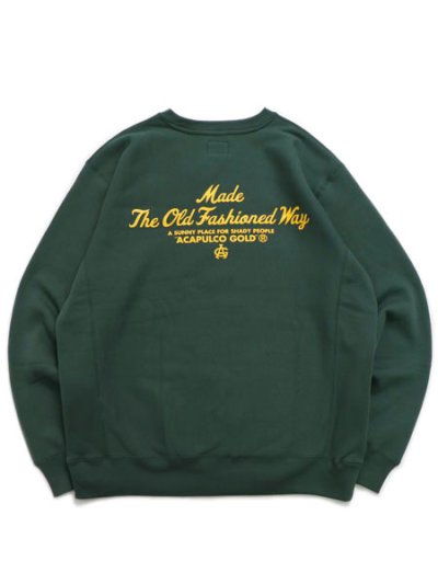 画像2: 【送料無料】ACAPULCO GOLD MESSED UP CREWNECK SWEATSHIRT FOREST