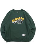 【送料無料】ACAPULCO GOLD MESSED UP CREWNECK SWEATSHIRT FOREST