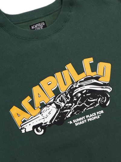 画像3: 【送料無料】ACAPULCO GOLD MESSED UP CREWNECK SWEATSHIRT FOREST