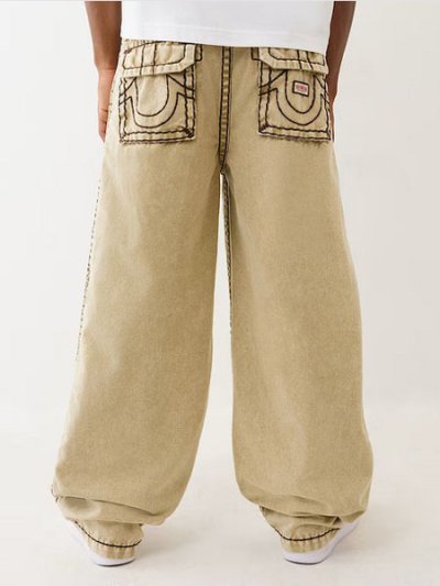 画像8: 【送料無料】TRUE RELIGION CARPENTER SUPER T BAGGY SCUFFED BEIGE