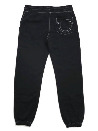 画像1: 【送料無料】TRUE RELIGION BIG T JOGGER BLACK