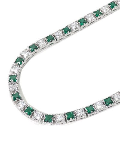 画像2: 【送料無料】ADVANCE CHAIN 42cm EMERALD/ZIRCONIA